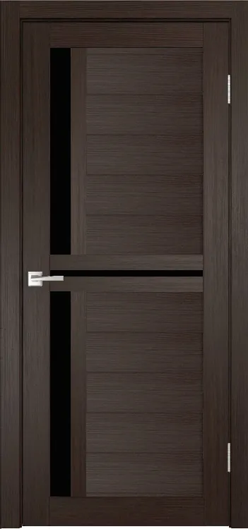 Фото Межкомнатная дверь Легенда Z-1 тон Грей Остекление Лакобель черное