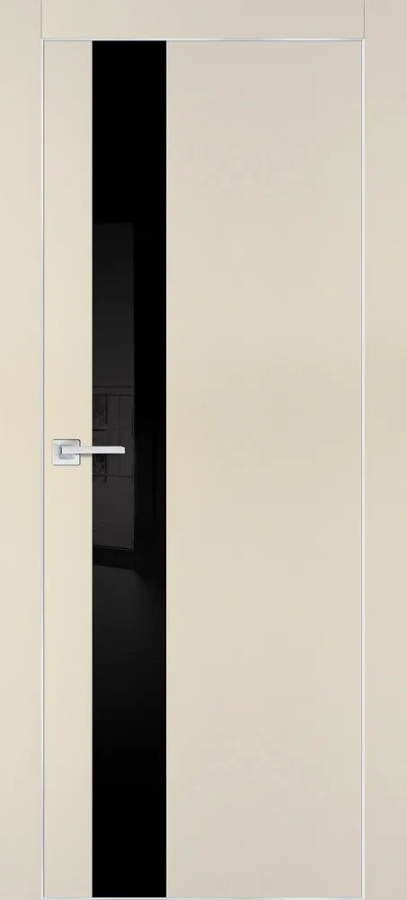 Межкомнатная дверь PX-10  AL кромка с 4-х ст. Бежевый матовый