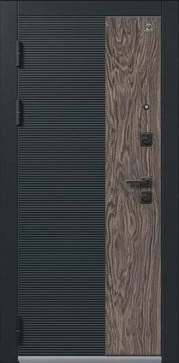 Товар Дверь С-112 Черный Муар+Кварц Черный+Орех Мокко - Базальт DIS007513