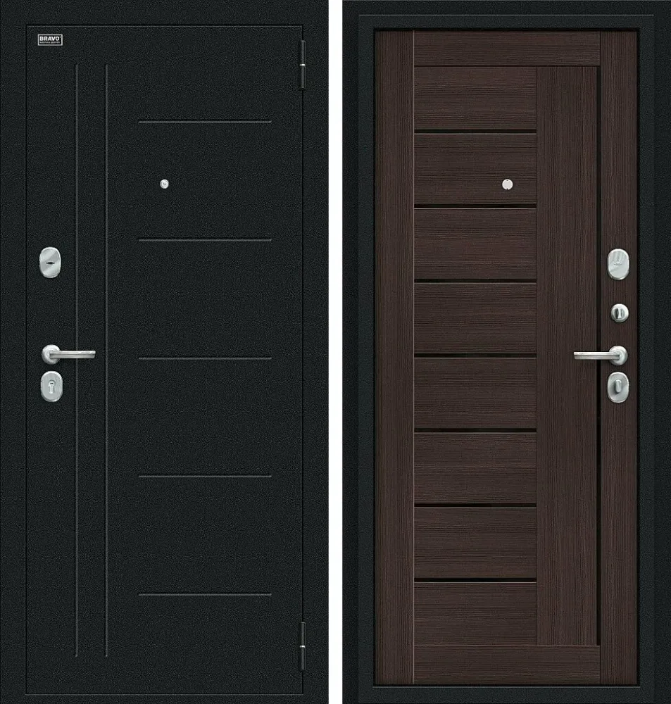 Фото Дверь Проф Букле черное/Wenge Veralinga BR4549